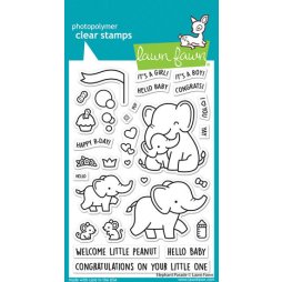 Lawn Fawn Stempelset Clear Stamps Elephant Parade -...