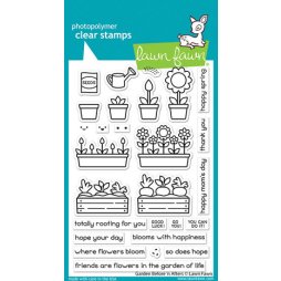 Lawn Fawn Stempelset Clear Stamps Garden Before Afters -...