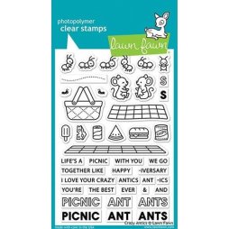 Lawn Fawn Stempelset Clear Stamps Crazy Antics - Picknick...