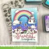 Lawn Fawn Stempelset Clear Stamps Unicorn Picnic Picknick Einhorn Glitzer Elfe