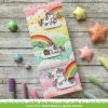 Lawn Fawn Stempelset Clear Stamps Unicorn Picnic Picknick Einhorn Glitzer Elfe