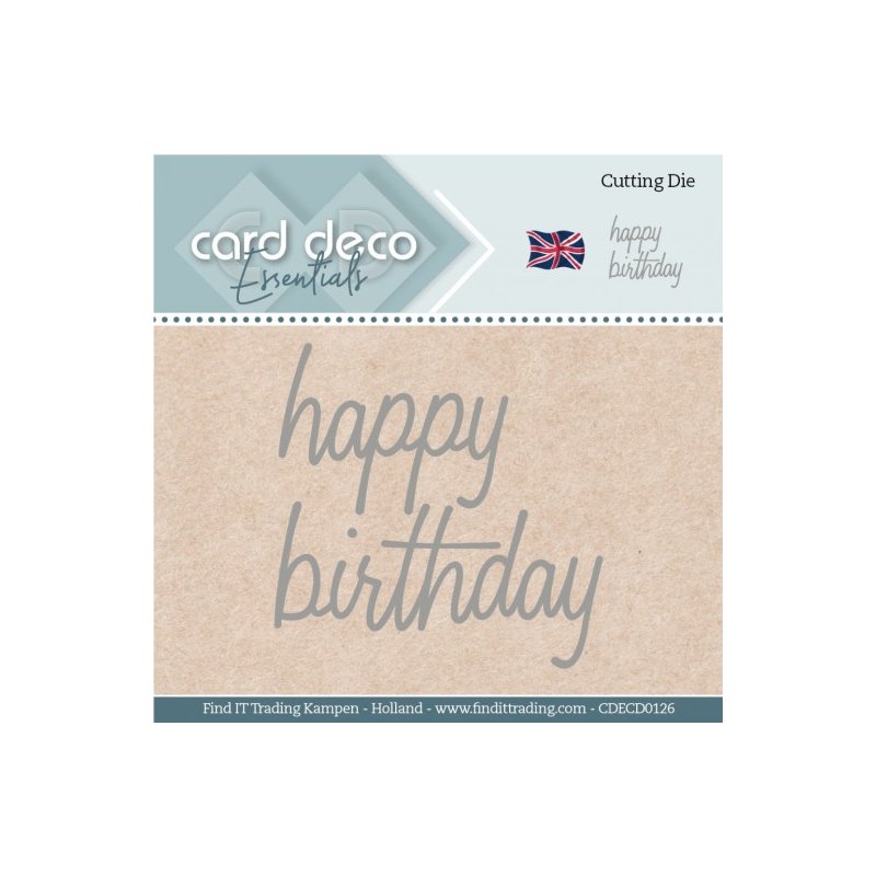Metall-Stanzschablone 'Happy Birthday' – Spanische Schrift Für Karten & Scrapbooking