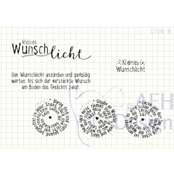 AEH Design Mini Stempelset 1708K - Kleines Wunschlicht...