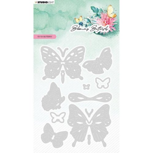 StudioLight Blooming Butterfly Stanzschablone - Schmetterling Fl&uuml;gel Tier Sommer