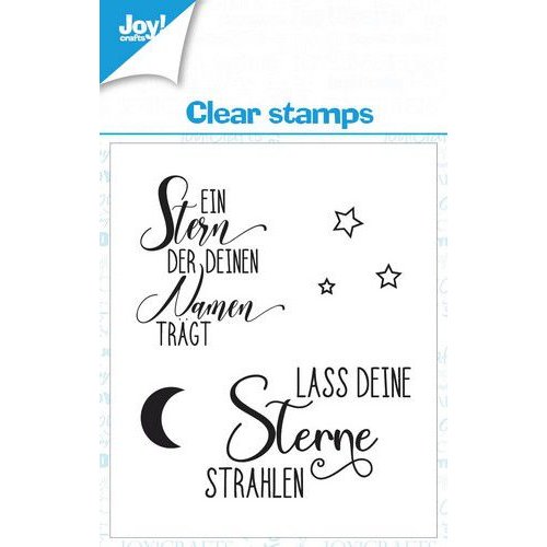 Joy!Crafts Clear Stamps - Ein Stern der deinen Namen tr&auml;gt Mond Sterne