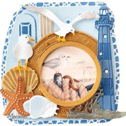 Marianne Design Stanzschablone LR0805 - Kleines Bullauge Maritim Wasser Schiff
