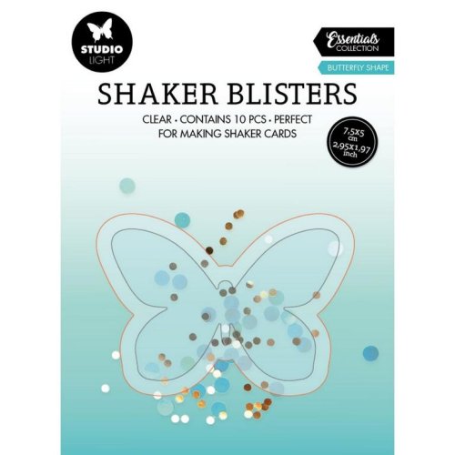 StudioLight Shaker Blister 10 Schmetterling Shaker Sch&uuml;ttelfenster Sch&uuml;ttelkarte