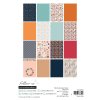 StudioLight Paper Pad Harvest - A5 24 Bl&auml;tter Herbst Orange Blatt Streifen Kreis