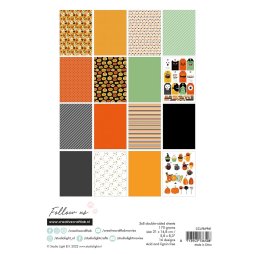 StudioLight Paper Pad Trick Or Treat - A5 24 Bl&auml;tter Halloween K&uuml;rbis Orange