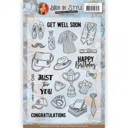 Yvonne Creations Clear Stamps - Mann Happy Birthday Sport...