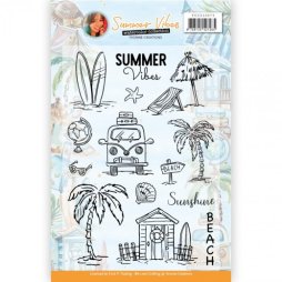 Yvonne Creations Clear Stamps - Sommer Strand Palme...