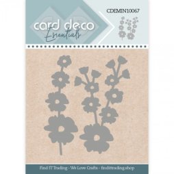 Card Deco Stanzschablone CDEMIN10067 - Stockrose Rose...