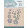 Card Deco Stanzschablone CDEMIN10067 - Stockrose Rose Pflanze Blume Natur Bl&uuml;te