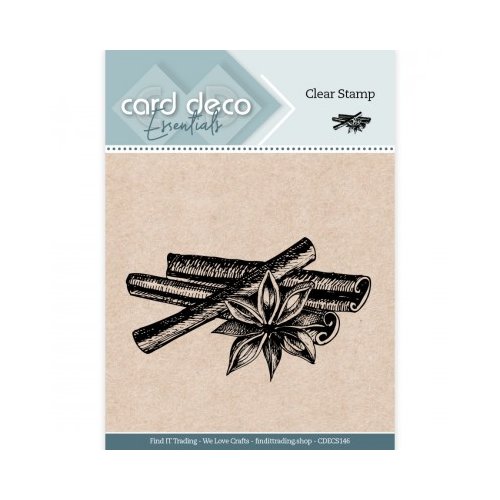 Card Deco Clear Stamp Essentials CDECS146 - Zimt Zimtstangen Weihnachten Winter