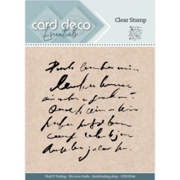Card Deco Clear Stamp Essentials CDECS144 - Vintage Text...