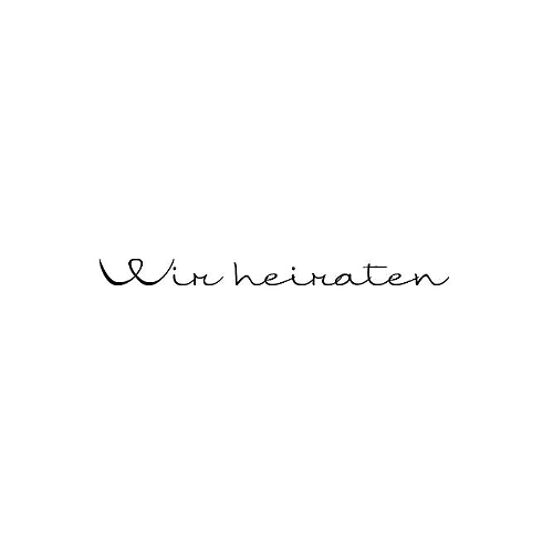 Dini Design Gummistempel 229 Wir heiraten Hochzeit Urlaub Paar Li