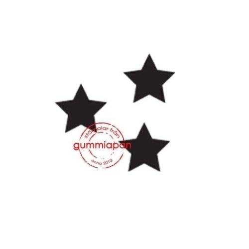 Gummiapan Gummistempel 11030107 - Sterne 3tlg. Himmel Motiv Stempel Stern