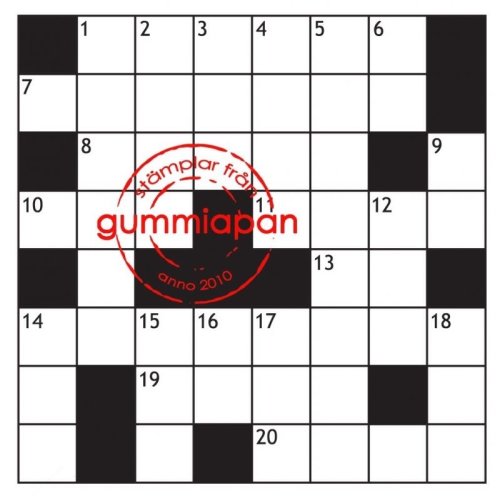 Gummiapan Gummistempel 12070401 - R&auml;tsel Vorlage Hintergrund W&ouml;rter Motiv Muster