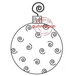 Gummiapan Gummistempel 14090504 - Weihnachtskugel...
