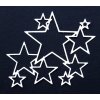 Gummiapan Stanzschablone D160411 - verbundene Sterne Weihnachten Stanzer Die