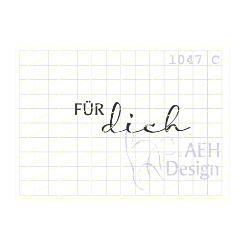 AEH Design Gummistempel 1047C - f&uuml;r Dich Geschenk &Uuml;berraschung Freundschaft