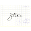 AEH Design Gummistempel 1051C -Alles Gute Geburtstag Happy Birthday Geburt