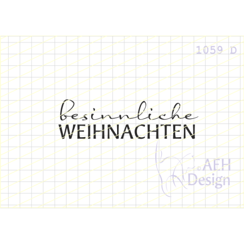 AEH Design Gummistempel 1059D - besinnliche Weihnachten Frohes Fest Stille Nacht