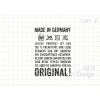 AEH Design Gummistempel 1087F - Made in Germany Label Original Kreativ Motiv