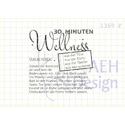AEH Design Gummistempel 1369F - 30 Minuten Wellness Kerze...