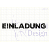AEH Design Gummistempel 1490F - Einladung Gro&szlig; Geburtstag Hochzeit Wort Karte