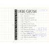 AEH Design Gummistempel 1158F - Liebe Gr&uuml;&szlig;e Geburtstag Ostern Hochzeitstag ...