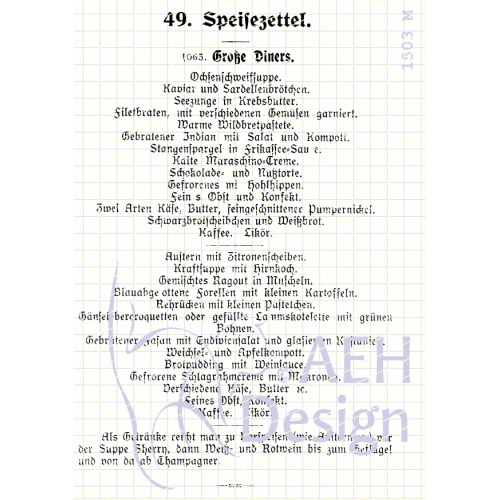 AEH Design Gummistempel 1503M - Stempelset Spei&szlig;ezettel Gedicht Essen Schrift