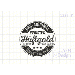 AEH Design Gummistempel 1228F - H&uuml;ftgold Kalorien...
