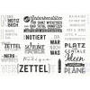 AEH Design Gummistempel 1218N - Stempelset Notizen Stift Zettelwirtschaft Papier