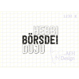 AEH Design Gummistempel 1232E - HEBBI B&Ouml;RSDEI