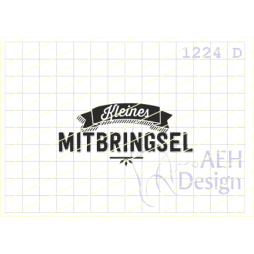 AEH Design Gummistempel 1224D - Kleines Mitbringsel...