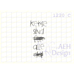 AEH Design Gummistempel 1220C - Kekse sind f&uuml;r alle...