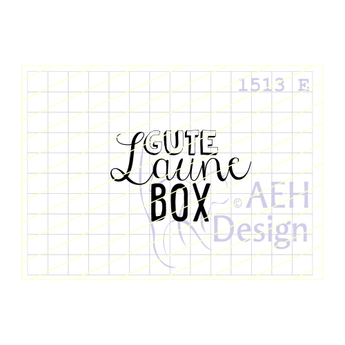 AEH Design Gummistempel 1513E - Gute Laune Box Lachen Geschenk &Uuml;berraschung
