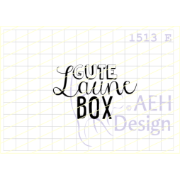 AEH Design Gummistempel 1513E - Gute Laune Box Lachen...