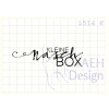 AEH Design Gummistempel 1514E - Kleine Naschbox S&uuml;&szlig;igkeiten Geschenk Box  Schoko