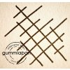 Gummiapan Gummistempel 10080703 - Muster Karo Striche Linien Kreuze Motiv Stamp