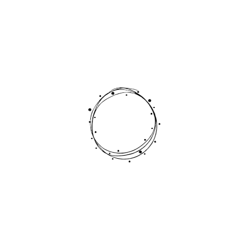 Dini Design Gummistempel 721 - Kreis Rund Punkte Hintergrund Kontur Muster