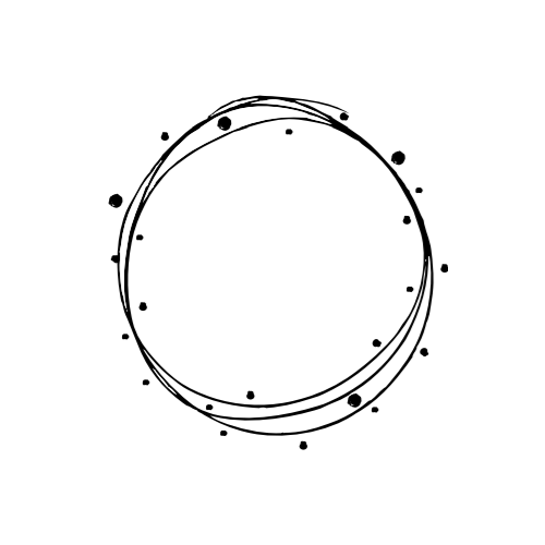 Dini Design Gummistempel 719 - Kreis Rund Punkte Hintergrund Kontur Muster