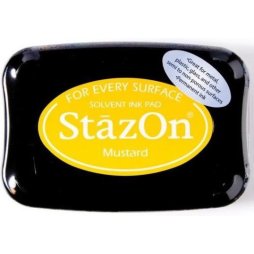 StazOn Stempelkissen Mustard - Gelb Stempelfarbe Ink...