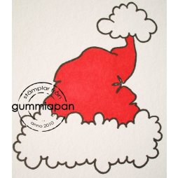 Gummiapan Gummistempel 10100515 - Weihnachtsm&uuml;tze...