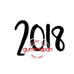 Gummiapan Gummistempel 17090109 - 2018 Jahr Datum...