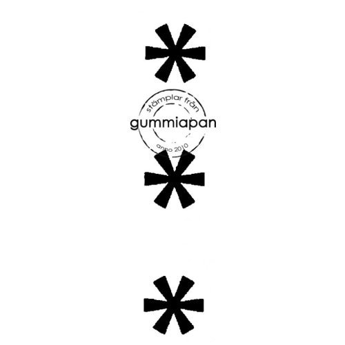 Gummiapan Gummistempel 10110309 - Sternchen Punkte Himmel Schneeflocken 3tlg.