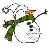 Gummiapan Gummistempel 11090301 - Schneemann Winter Schnee Weihnachten M&uuml;tze