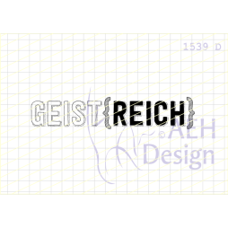 AEH Design Gummistempel 1539D - Geistreich Geist Sele...