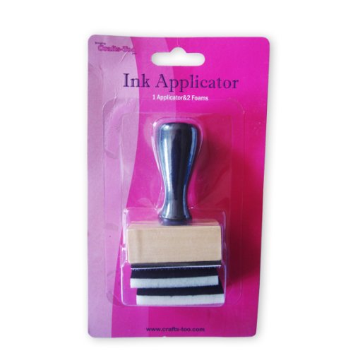 Ink Applicator Tool mit 2 Foampads Farbe Wischtechnik Kolorieren Rechteck